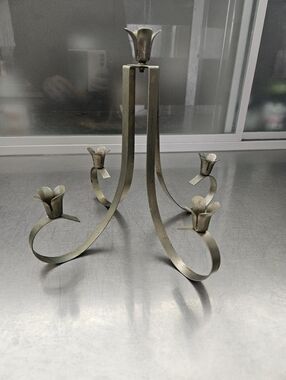 Vintage MCM Art Nouveau candle holder candelabra Holds 5 smaller taper candles